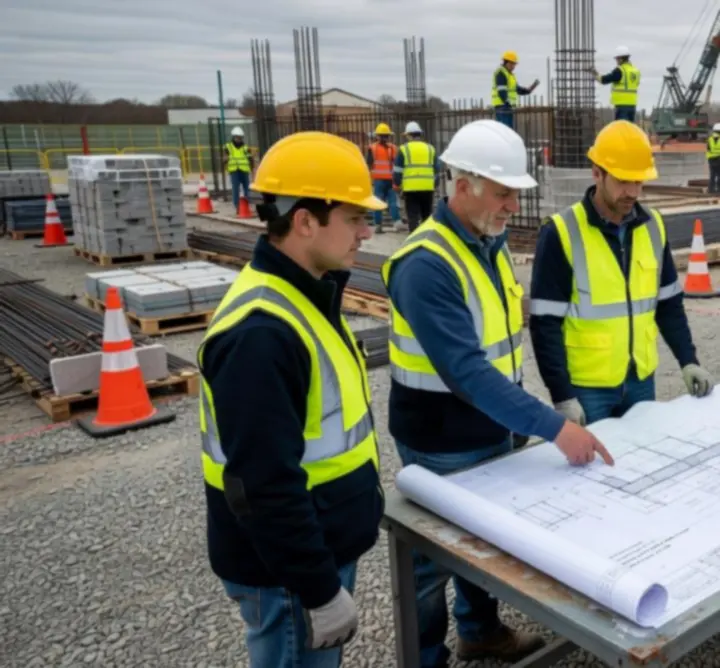 CIK ENGINEERING LTD leadership working on site with engineers and field teams